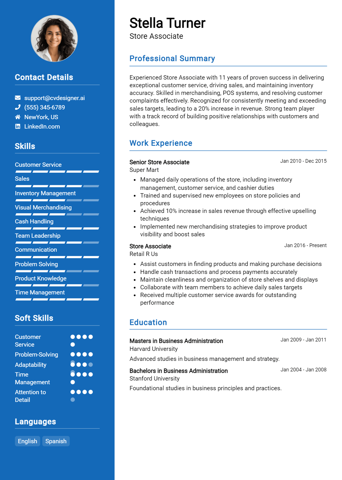 Store Associate Resume Example for 2026: Tips & Templates Preview