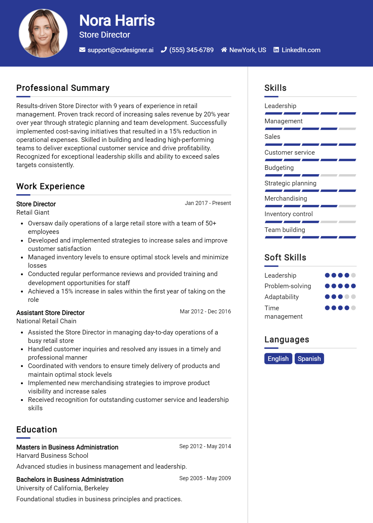 28 Store Director Resume Examples for 2026: Tips to Stand Out Preview