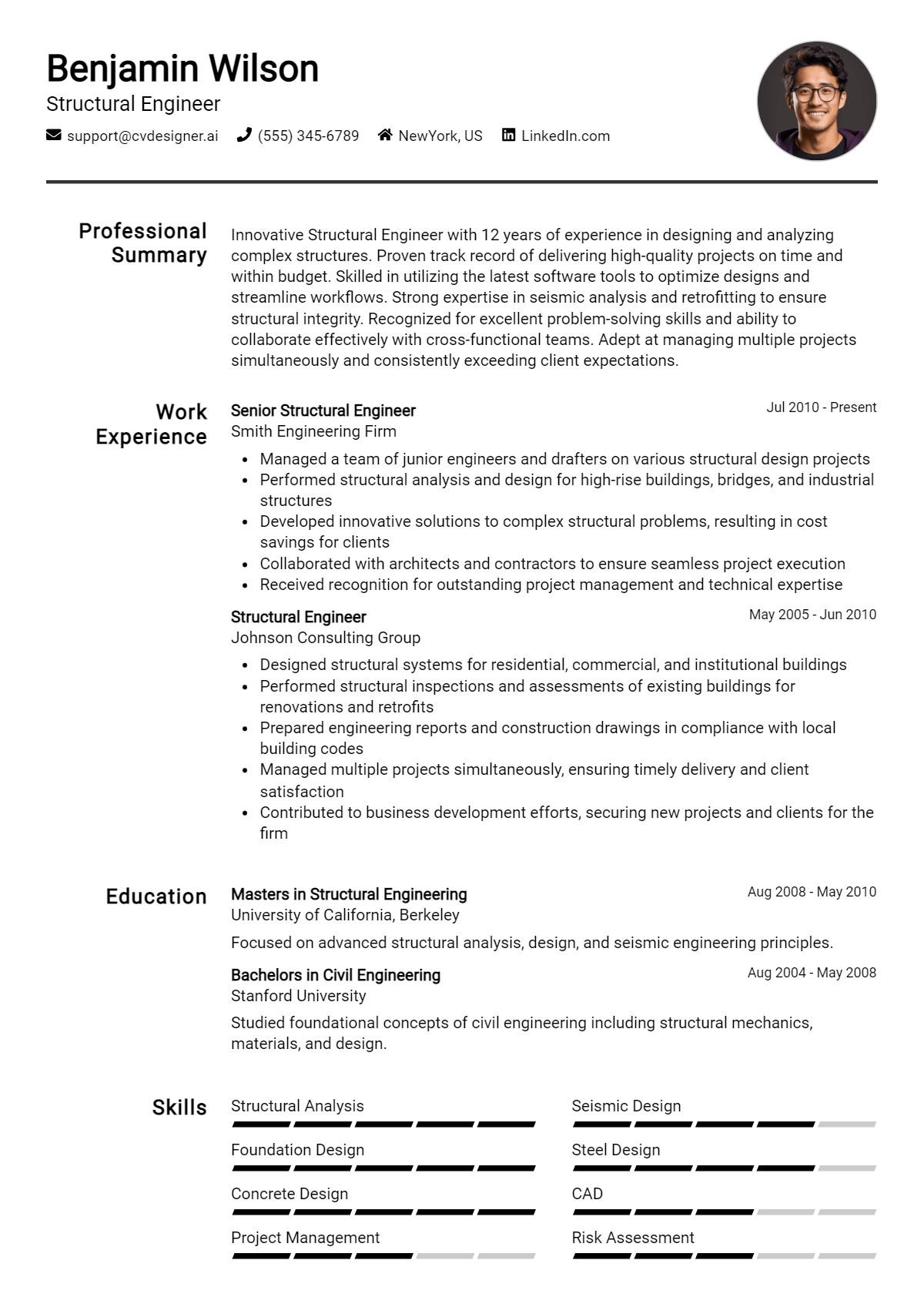 Structural Engineer Resume Example for 2026: Proven Tips & Templates Preview