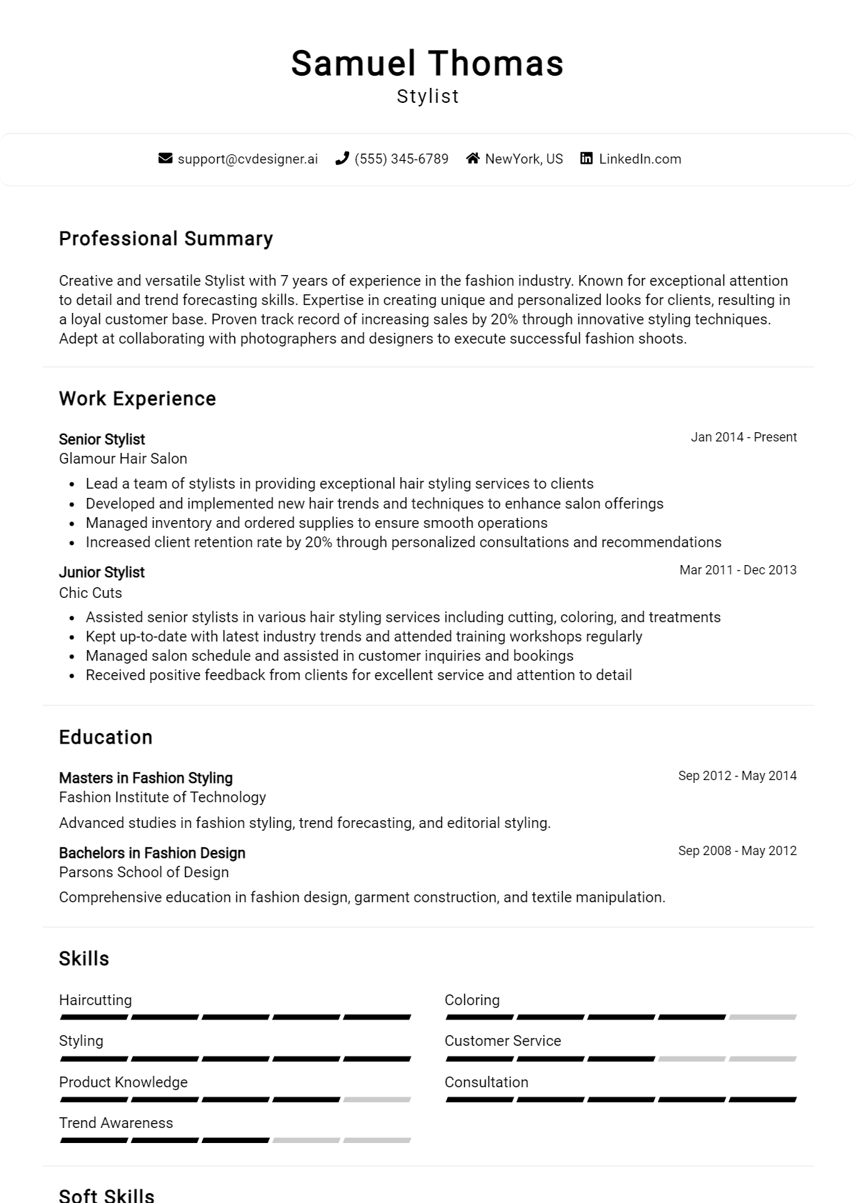 Stylist Resume Example for 2026: Expert Tips & Templates Preview