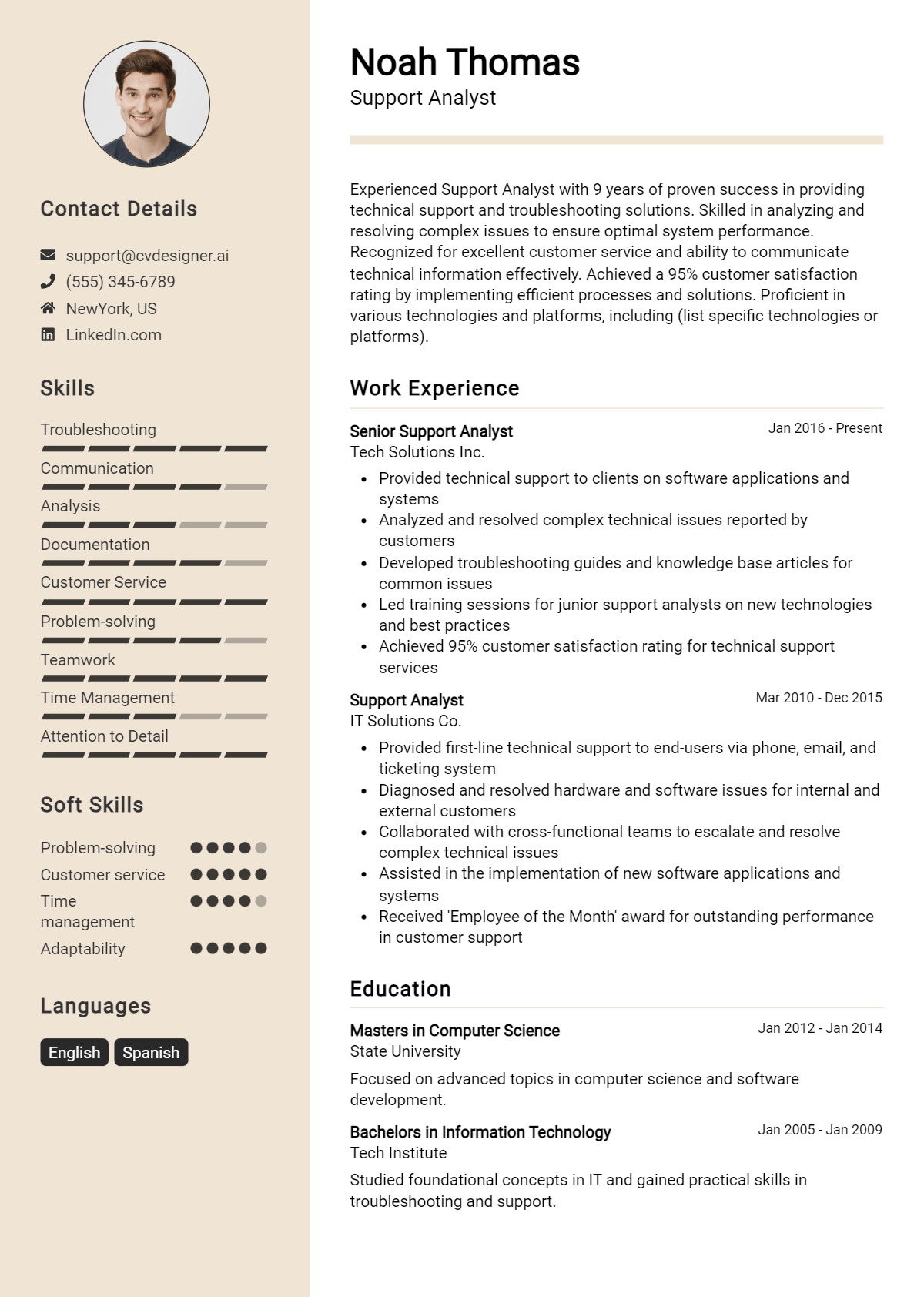 12 Support Analyst Resume Examples And Templates for 2026 Preview