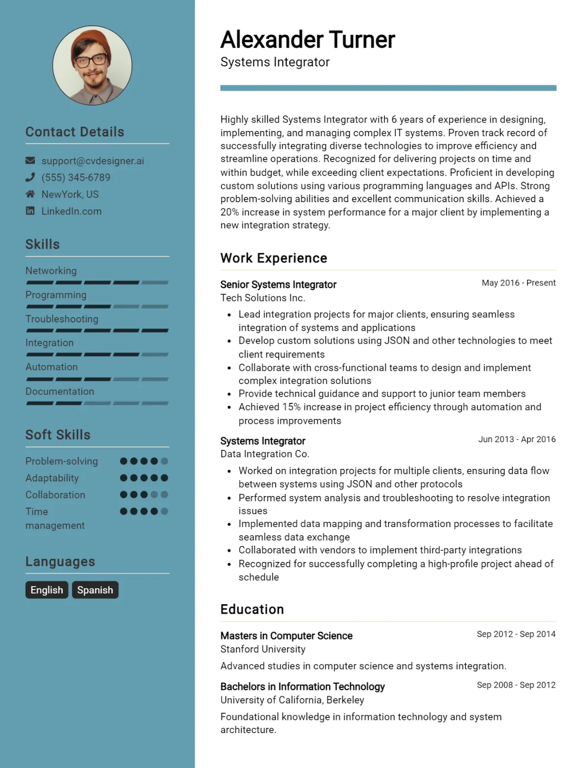 Systems Integrator CV Example For 2026: Top Tips & Samples Preview