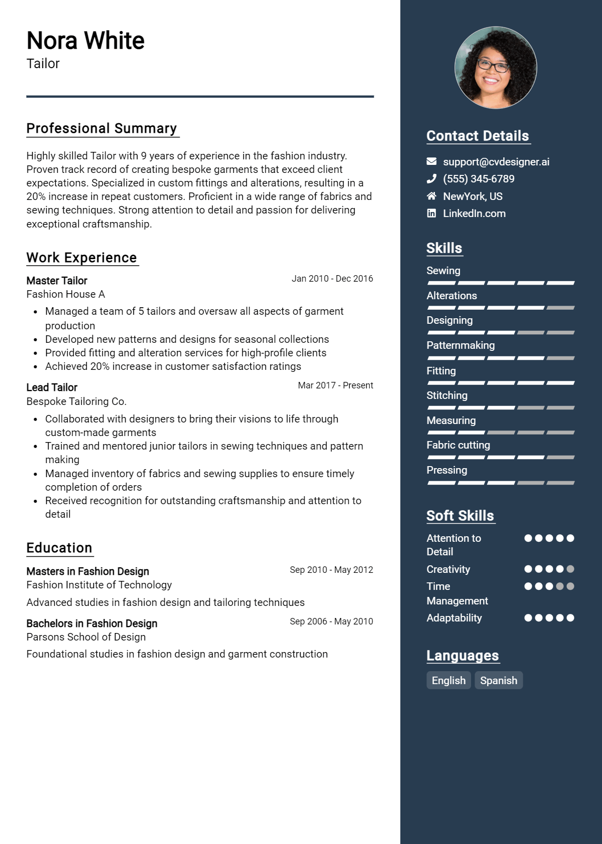 Tailor Resume Example for 2026: Free Examples Preview