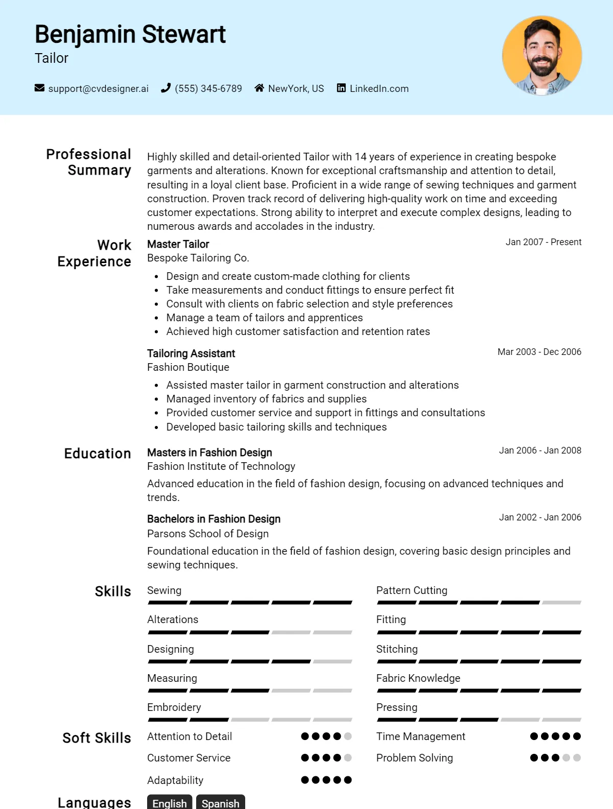 Tailor CV Example For 2026: Best Tips & Templates Preview