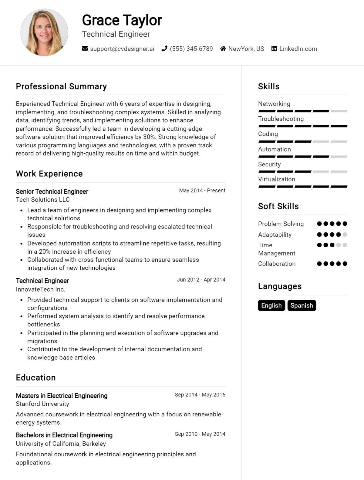 Technical Engineer CV Example For 2026: Top Tips & Samples Preview