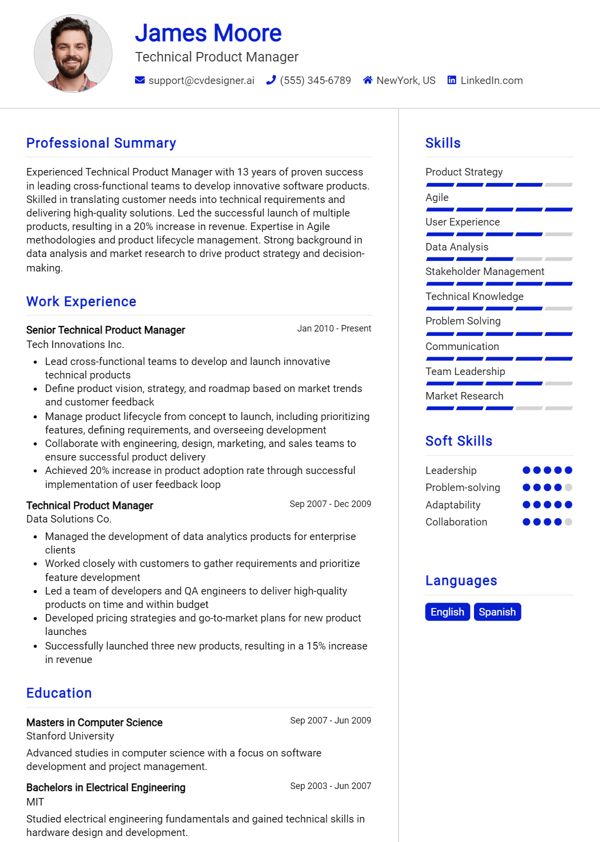 12 Technical Product Manager Resume Examples And Templates for 2026 Preview