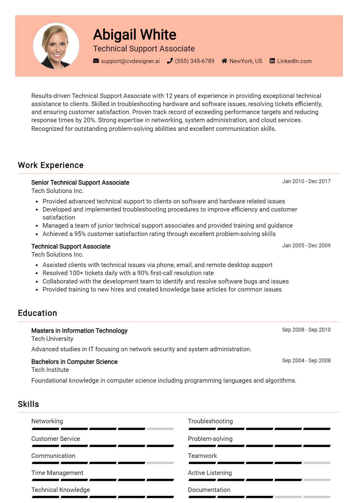 16 Technical Support Associate Resume Examples And Templates for 2026 Preview
