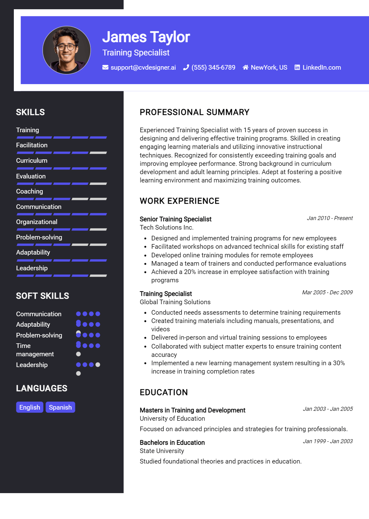 Training Specialist Resume Example for 2026: Best Formatting Tips Preview