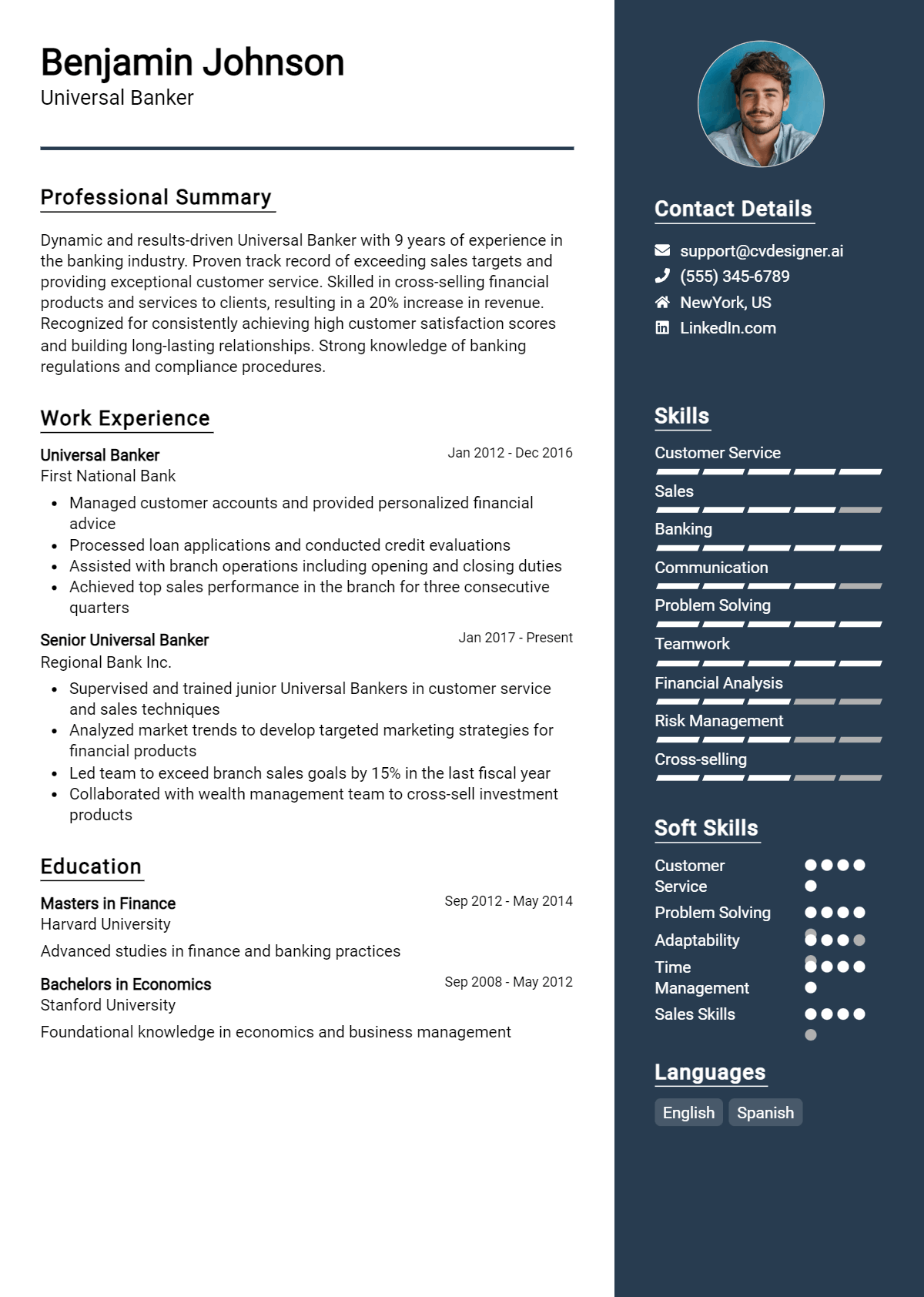 Universal Banker Resume Example for 2026: Tips to Stand Out Preview