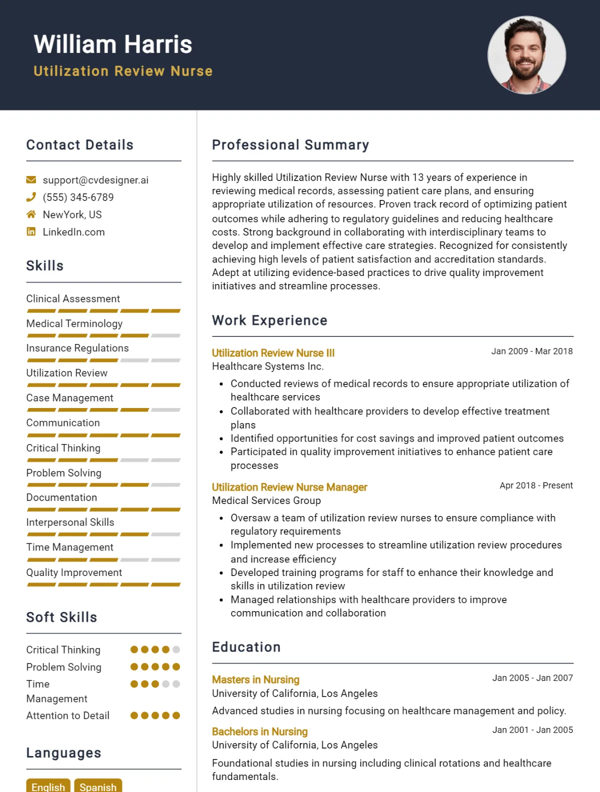 Utilization Review Nurse CV Example For 2026: Ultimate Guide Preview