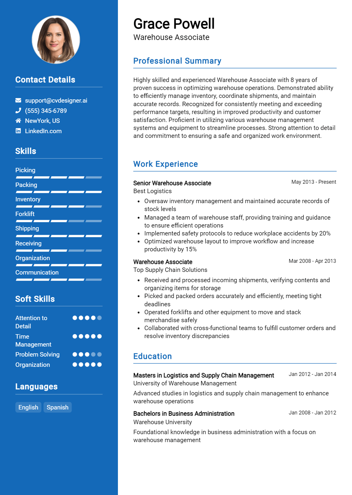 Warehouse Associate Resume Example for 2026: Expert Tips & Templates Preview