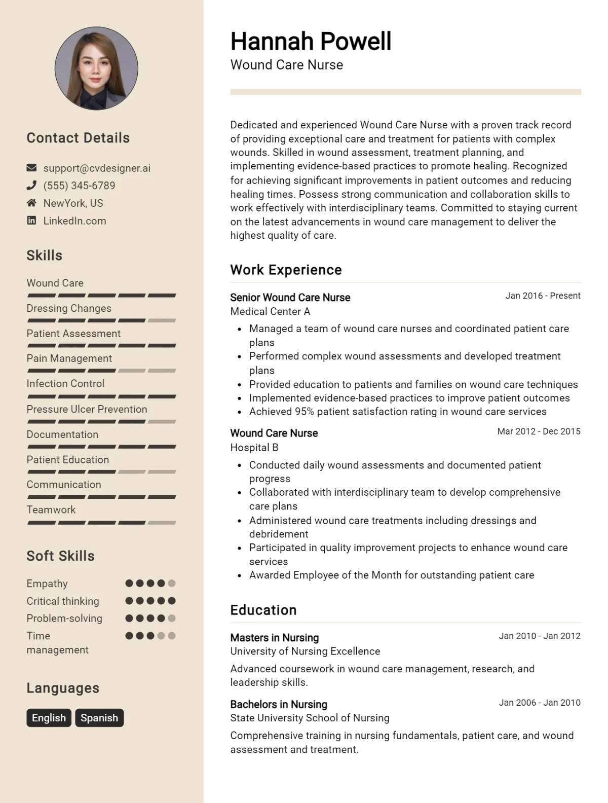 Wound Care Nurse CV Example For 2026: Samples & Best Practices Preview