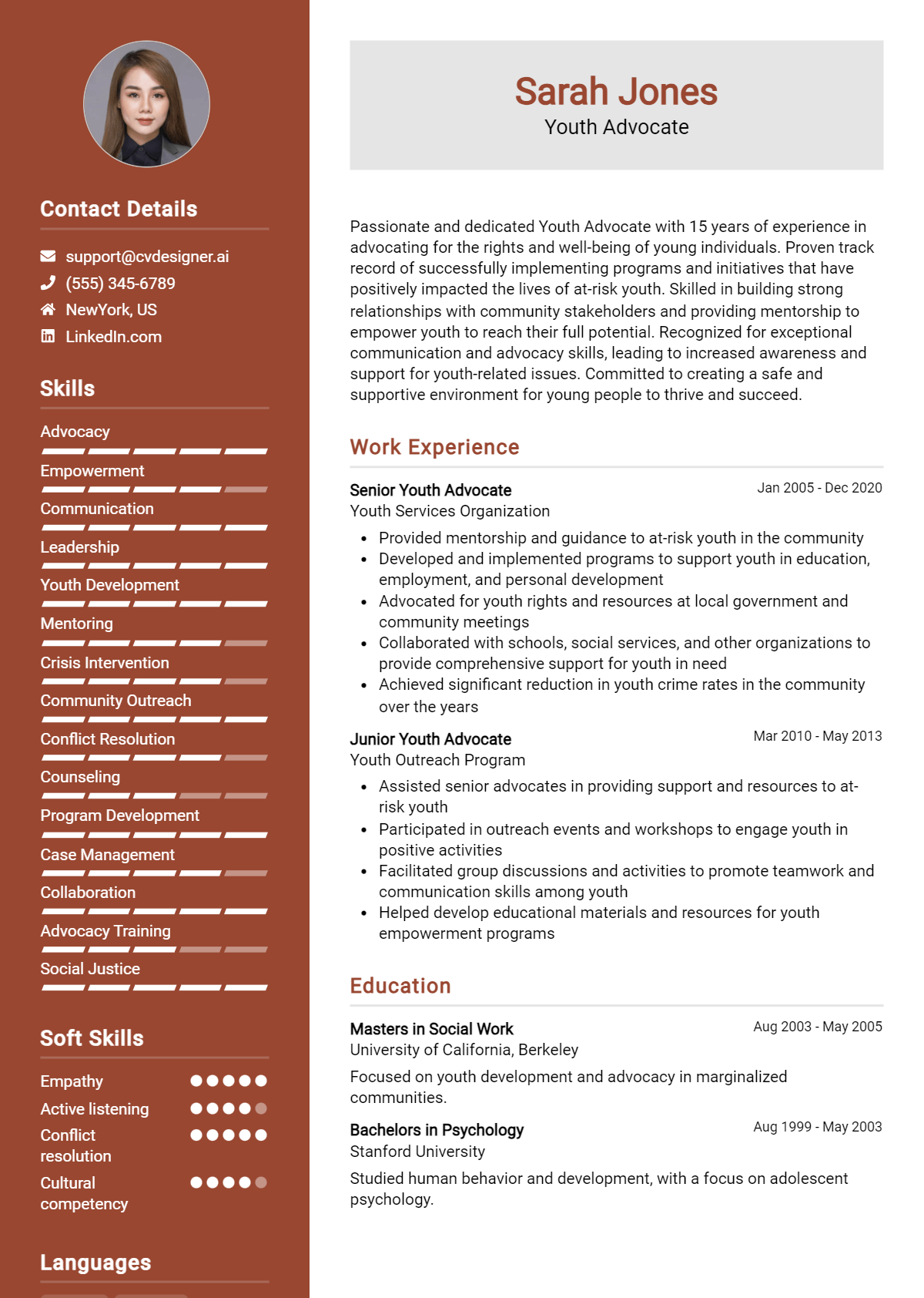 Youth Advocate Resume Example for 2026: Effective Tips Preview