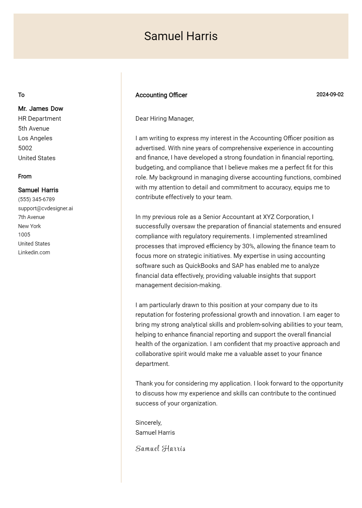 10 Accounting Officer Cover Letter Examples for 2026: Top CV Skills Preview