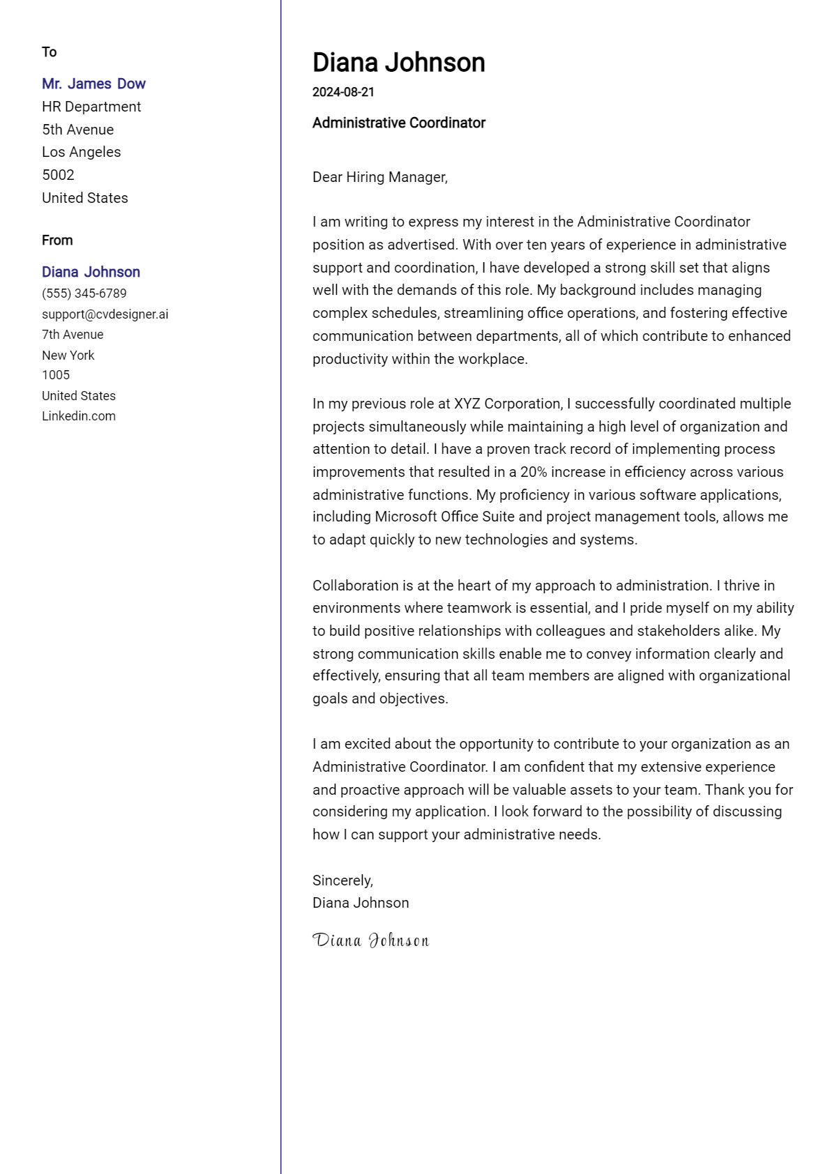 17 Administrative Coordinator Cover Letter Examples for 2026: Proven Tips Preview