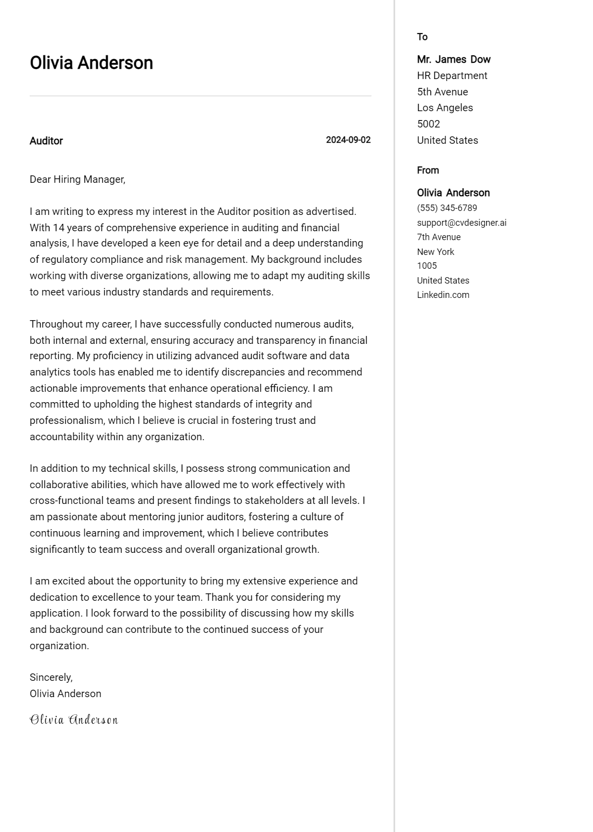 12 Auditor Cover Letter Examples for 2026: Expert Tips & Templates Preview