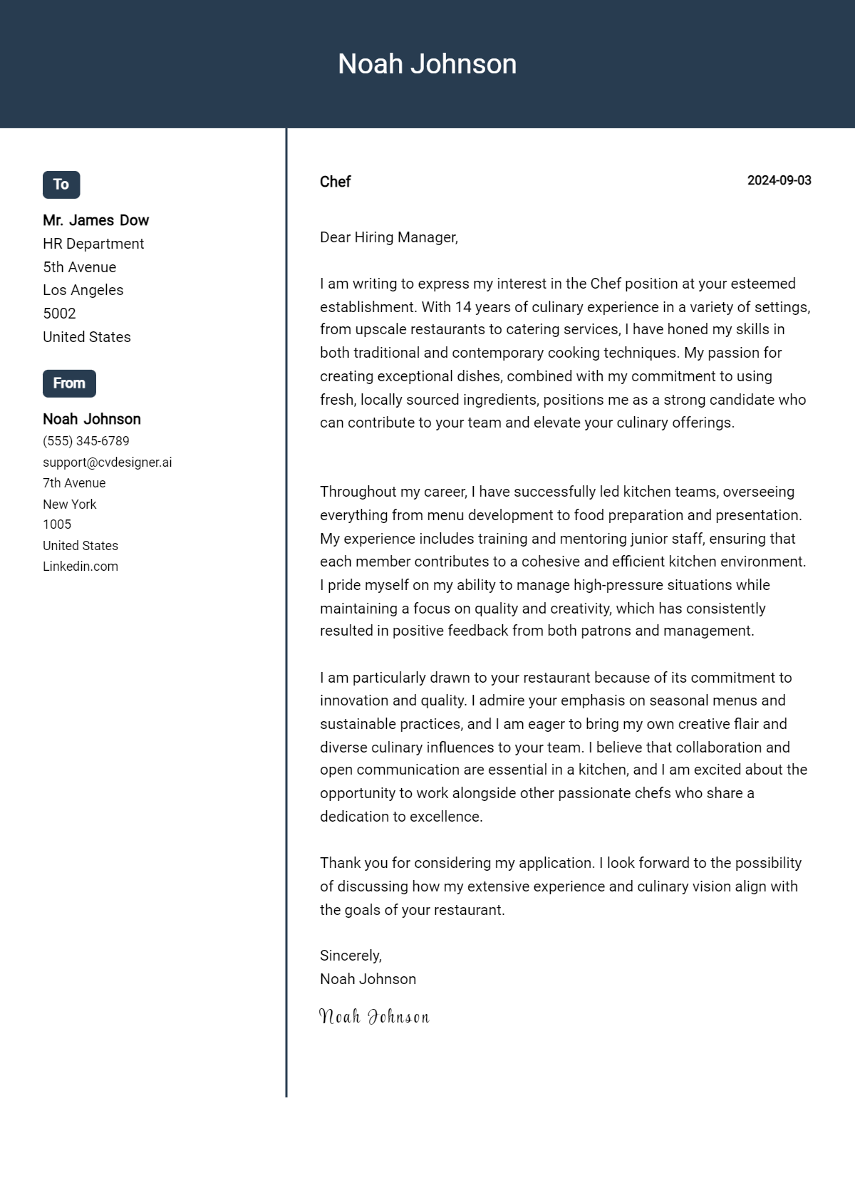 18 Chef Cover Letter Examples for 2026: Ultimate Guide Preview