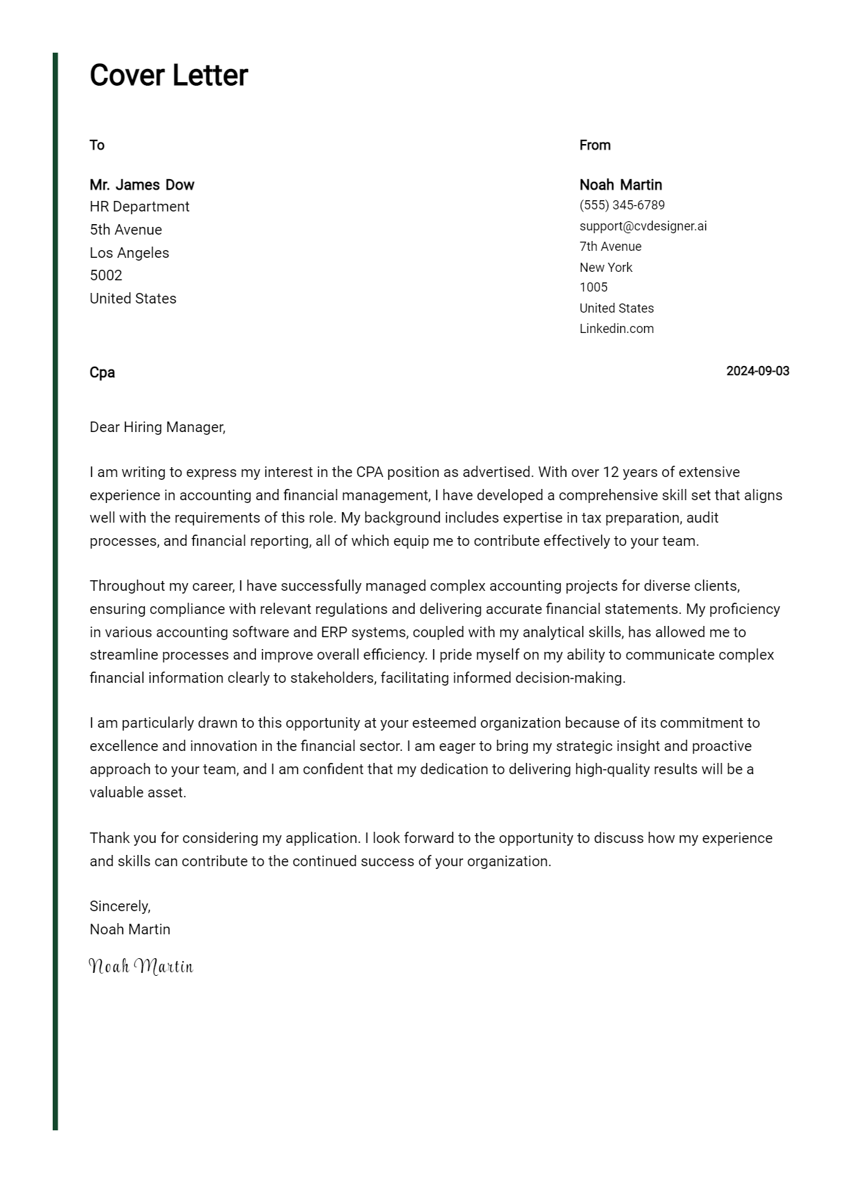 CPA Cover Letter Examples & Samples for 2026 Preview