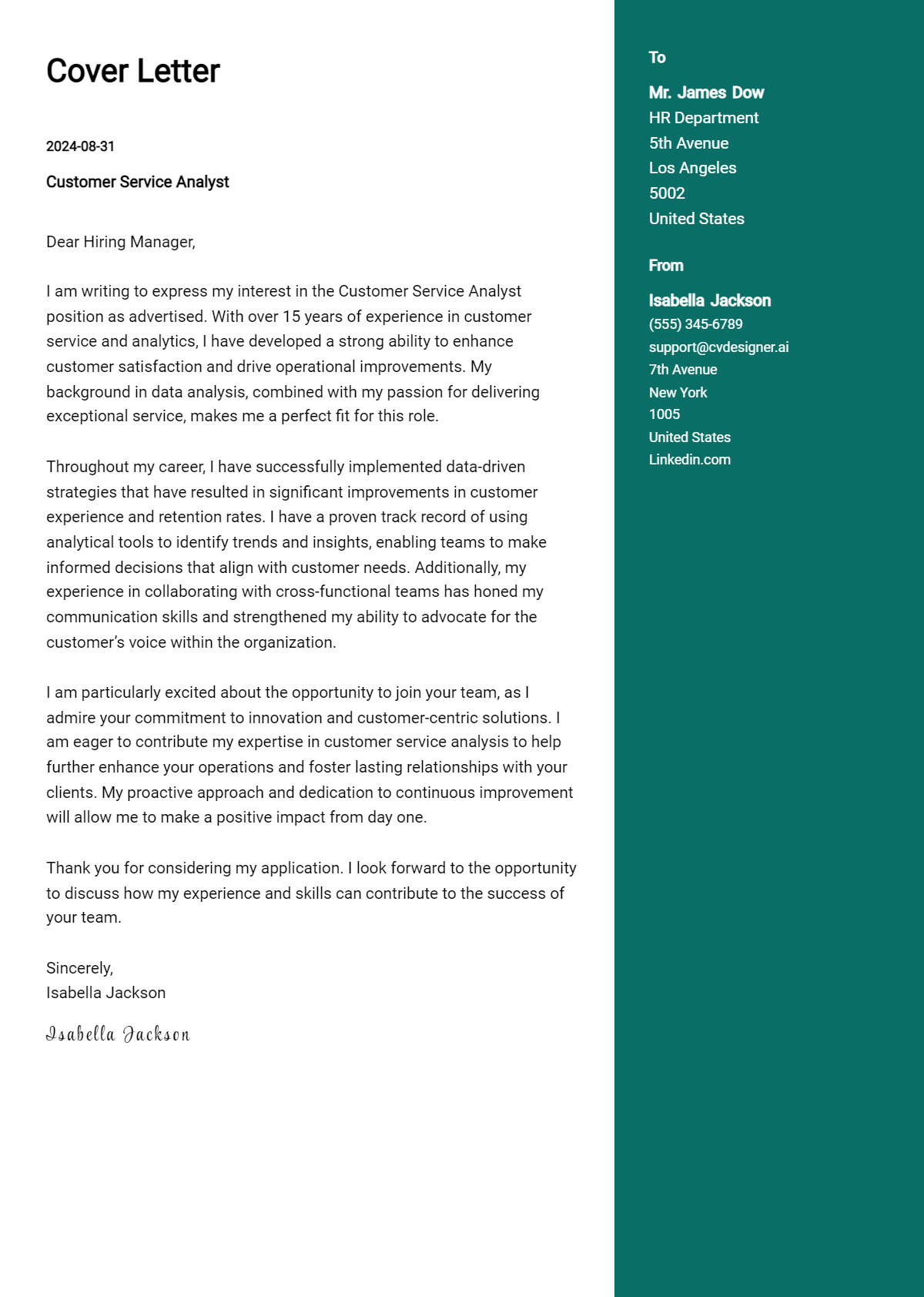 12 Customer Service Analyst Cover Letter Examples for 2026: Ultimate Guide Preview