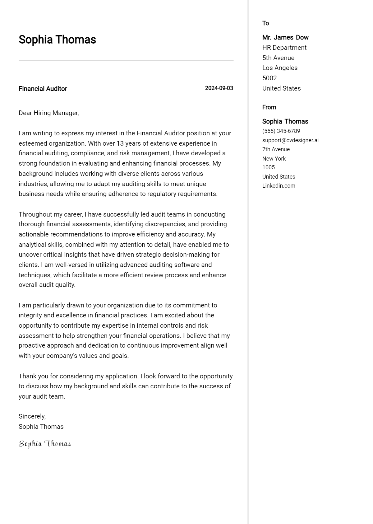 12 Financial Auditor Cover Letter Examples for 2026: Ultimate Guide Preview
