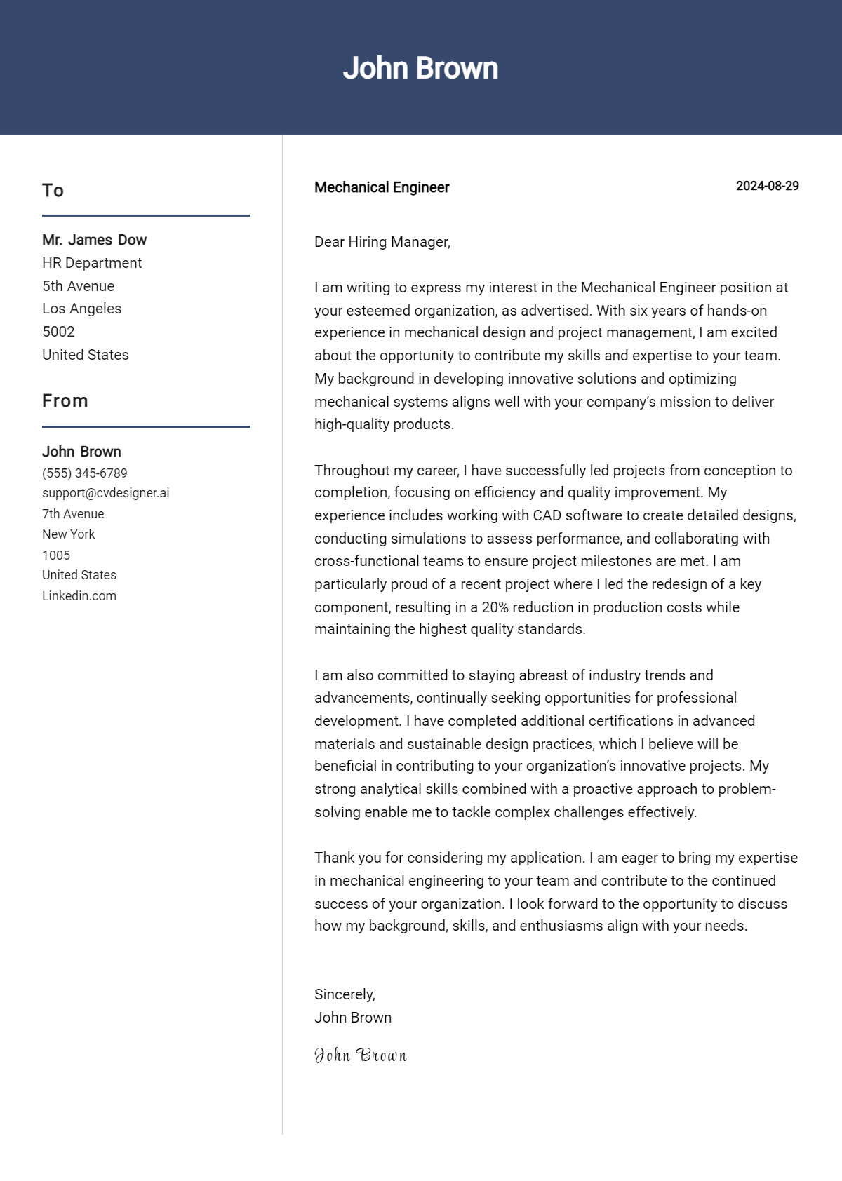 15 Mechanical Engineer Cover Letter Examples for 2026: Ultimate Guide Preview