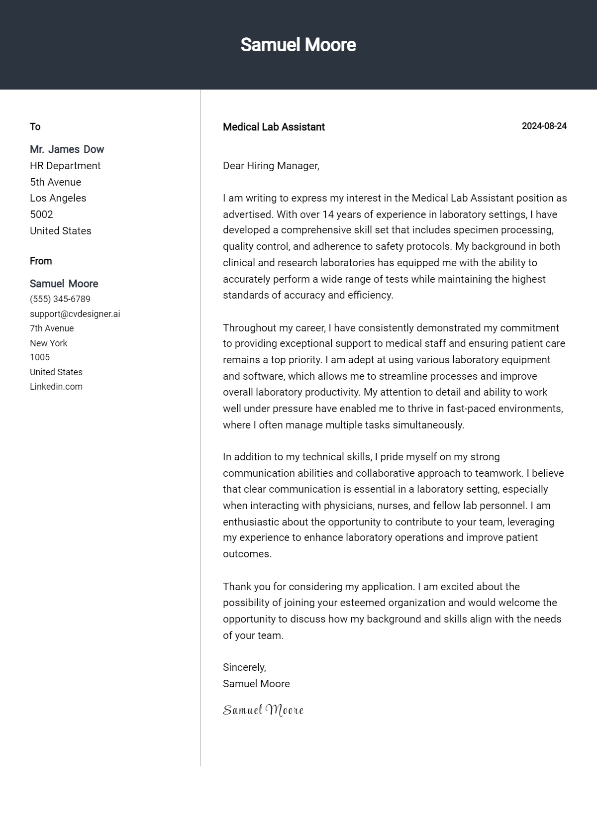 17 Medical Lab Assistant Cover Letter Examples for 2026: Proven Tips Preview