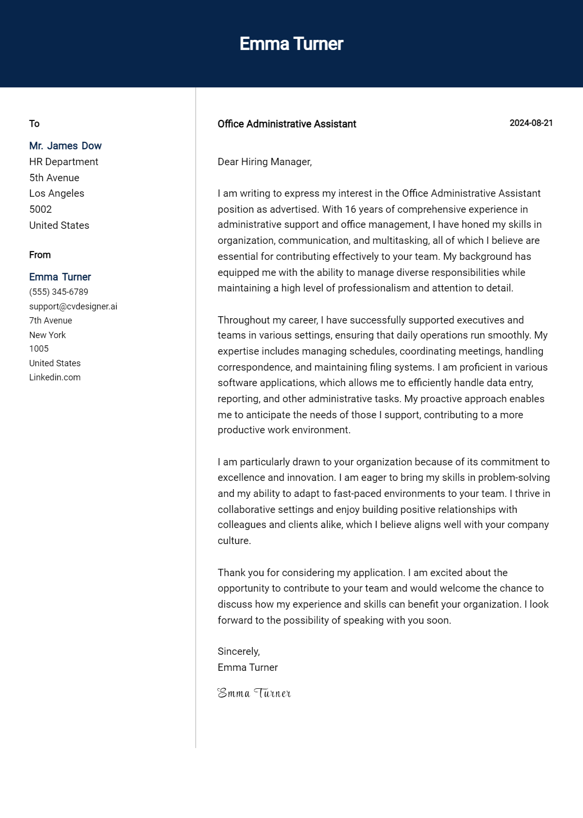 17 Office Administrative Assistant Cover Letter Examples for 2026: Ultimate Guide Preview