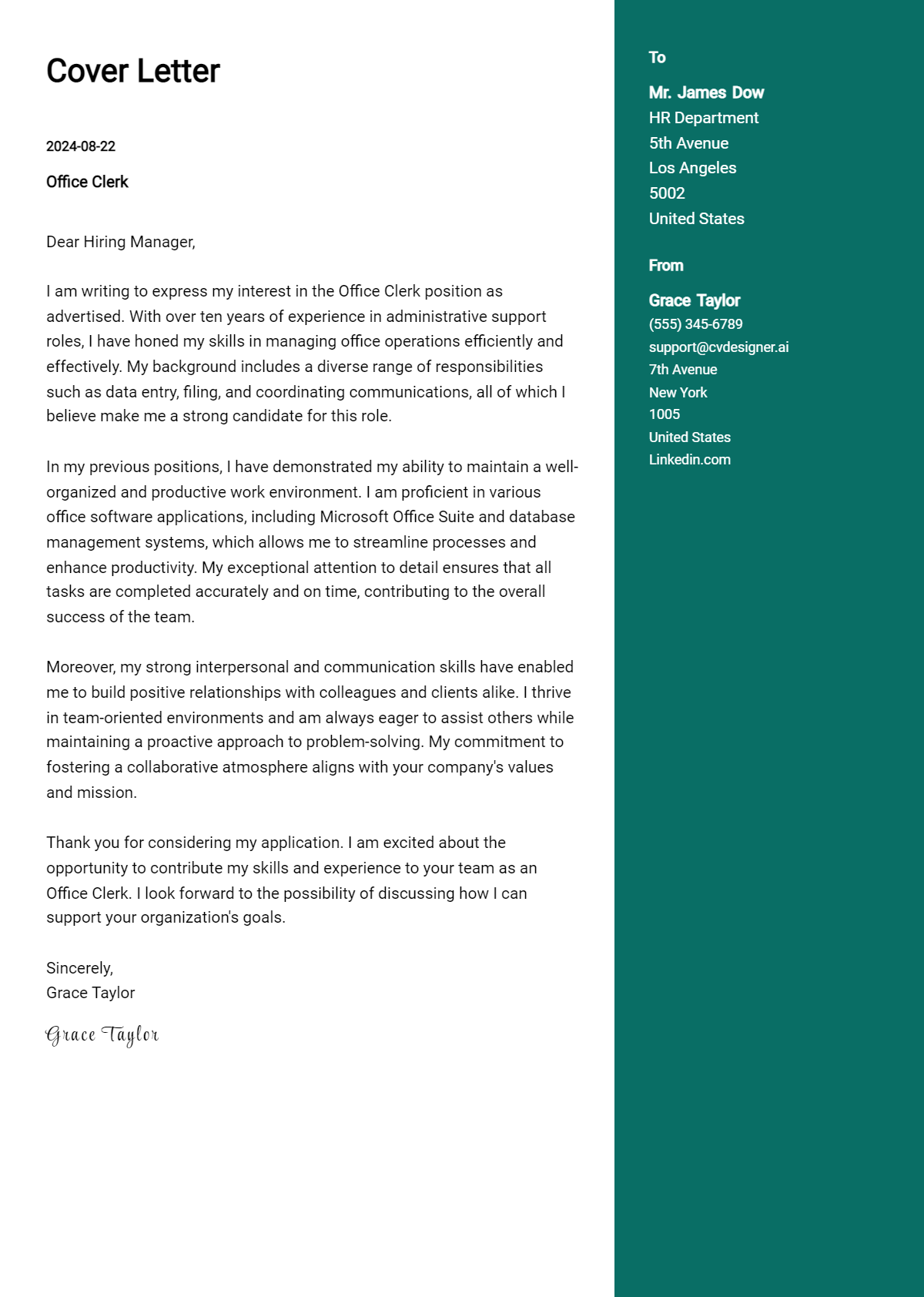 18 Office Clerk Cover Letter Examples for 2026: Ultimate Guide Preview