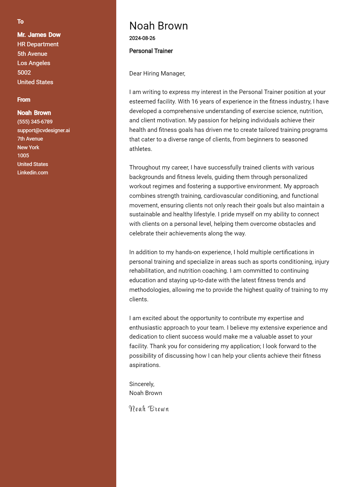 11 Personal Trainer Cover Letter Examples for 2026: Expert Tips & Templates Preview