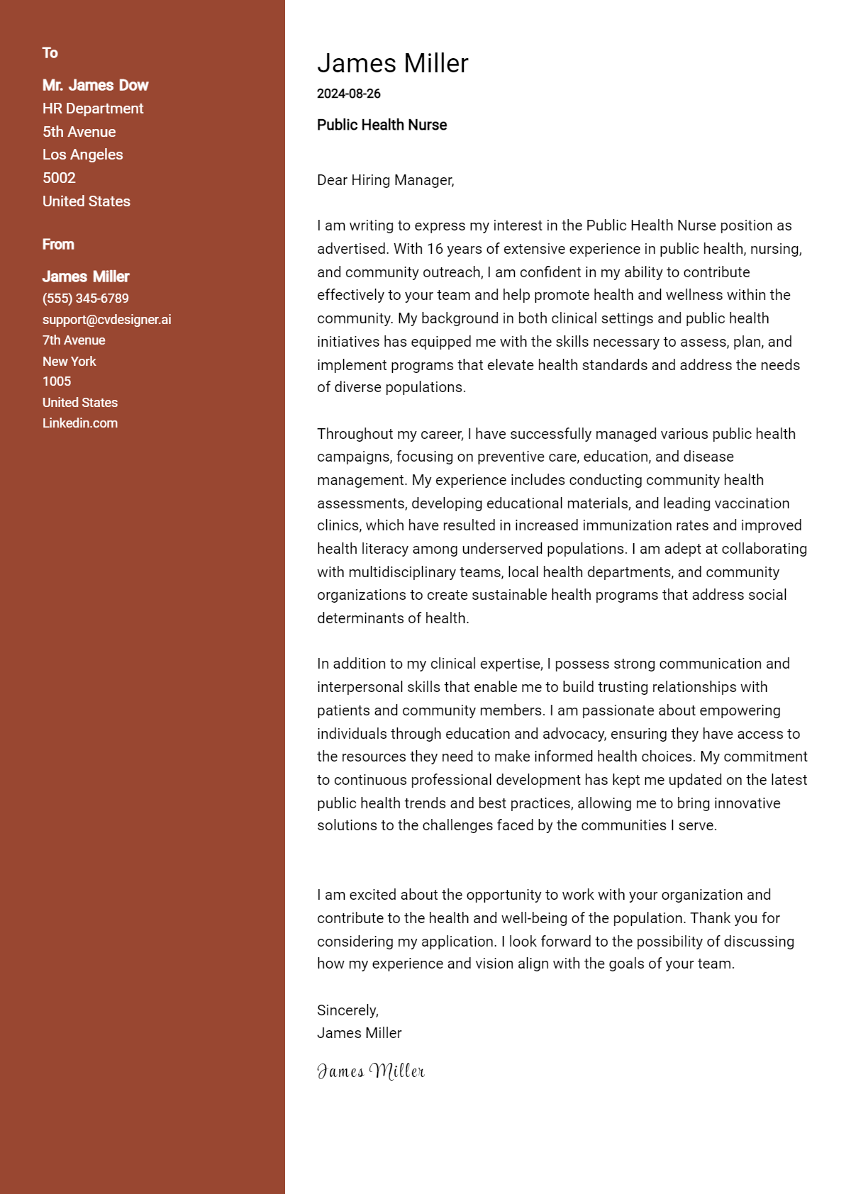 32 Public Health Nurse Cover Letter Examples for 2026: Top CV Skills Preview