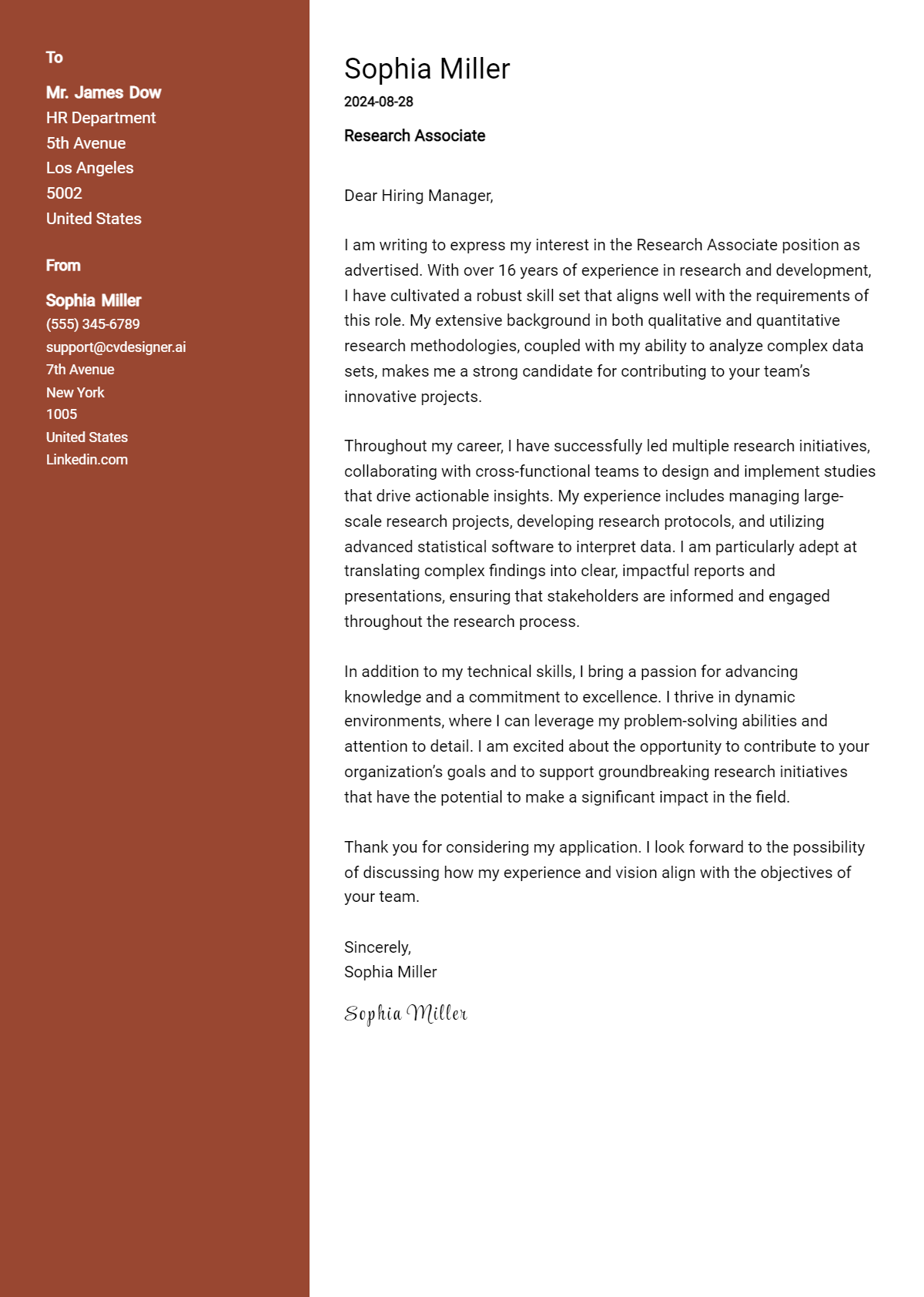 18 Research Associate Cover Letter Examples for 2026: Expert Tips & Templates Preview