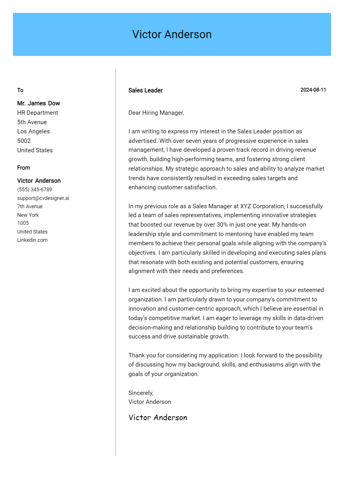 23 Sales Leader Cover Letter Examples for 2026: Expert Tips & Templates Preview