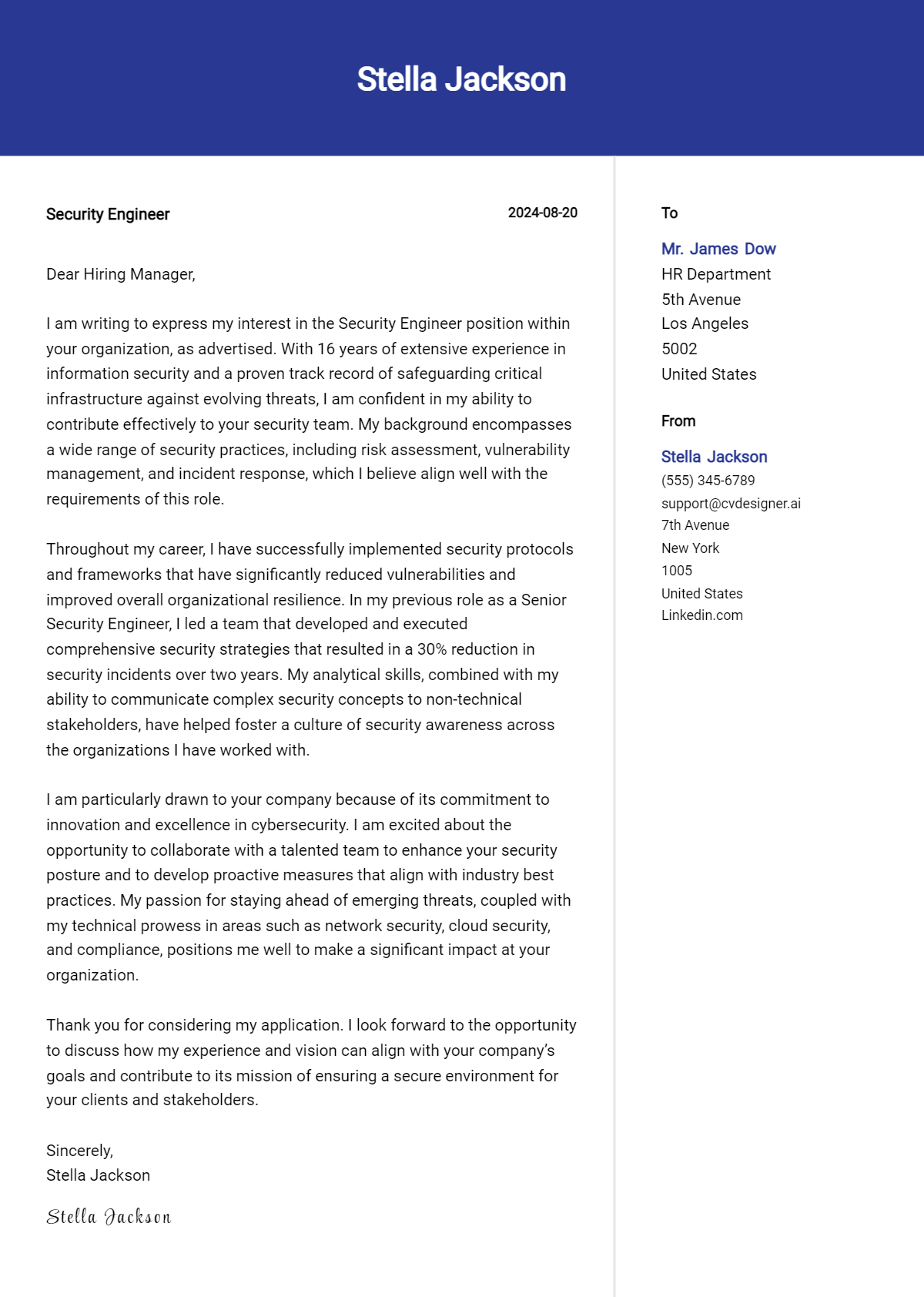13 Security Engineer Cover Letter Example for 2026: Expert Tips & Templates Preview