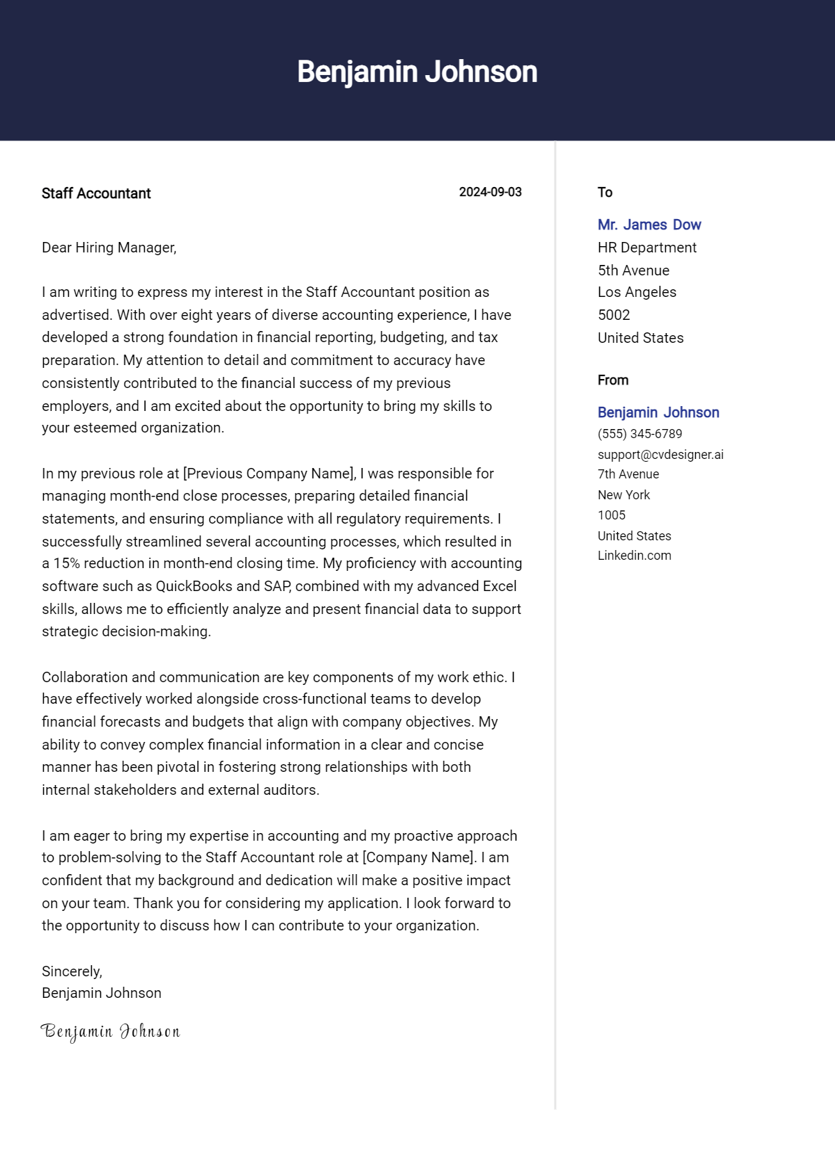 24 Staff Accountant Cover Letter Examples for 2026: Expert Tips & Templates Preview