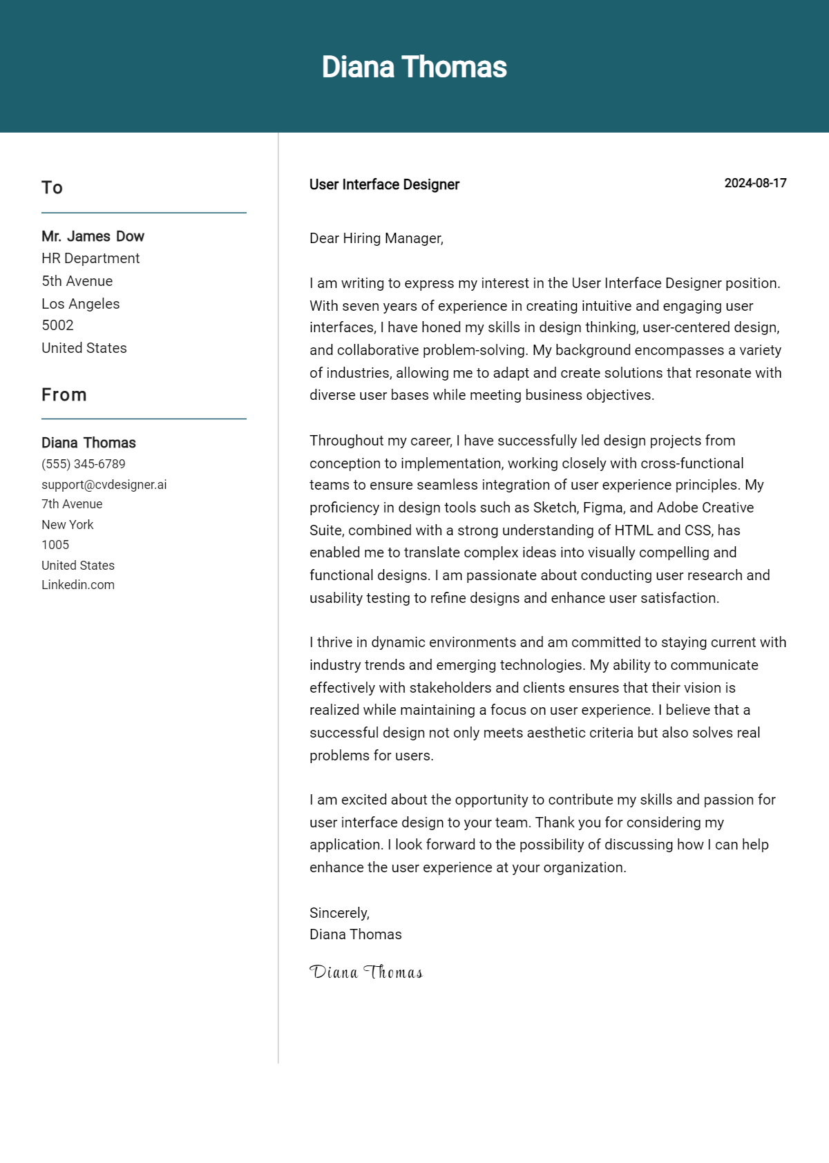 10 User Interface Designer Cover Letter Examples for 2026: Ultimate Guide Preview