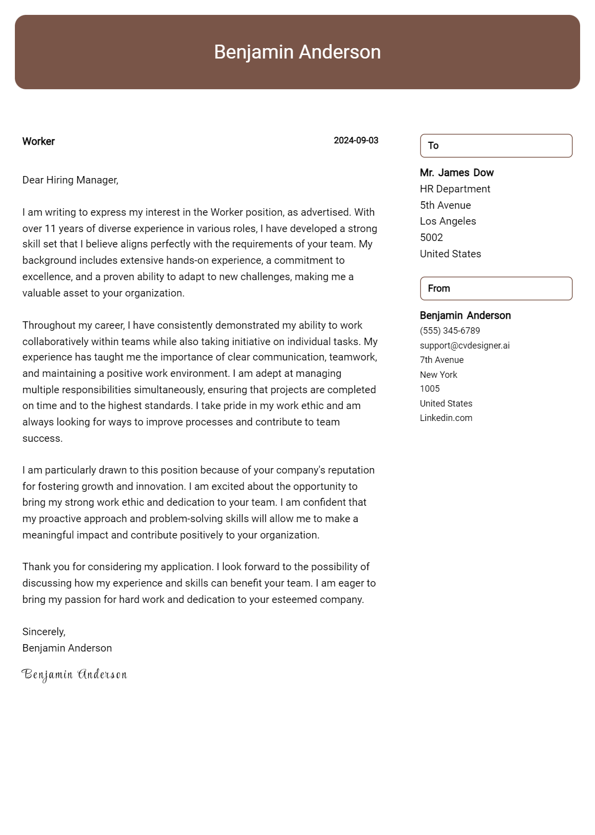 Worker Cover Letter Examples and Templates for 2026 Preview