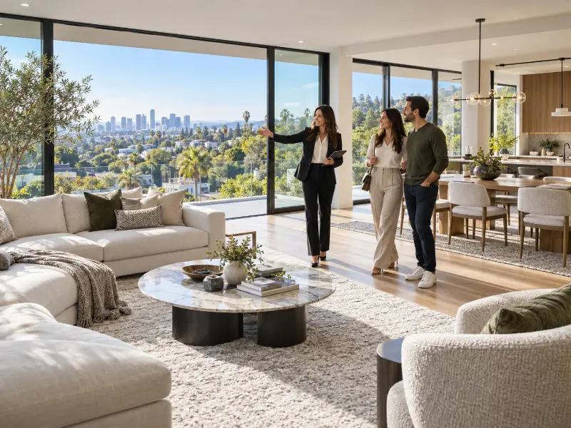 Real Estate Professional staging apartment