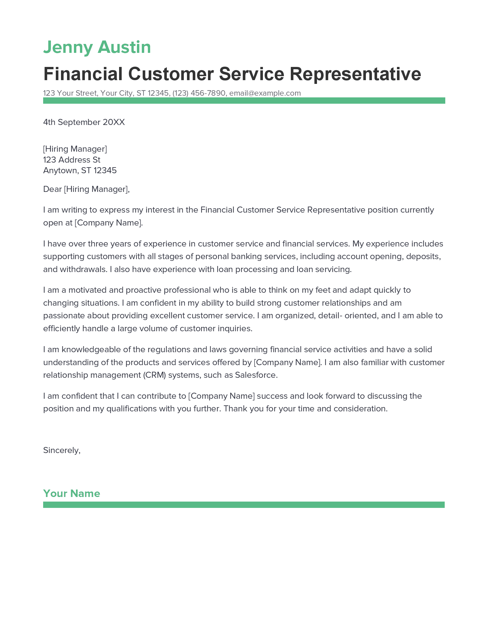 account assistant cover letter sample
