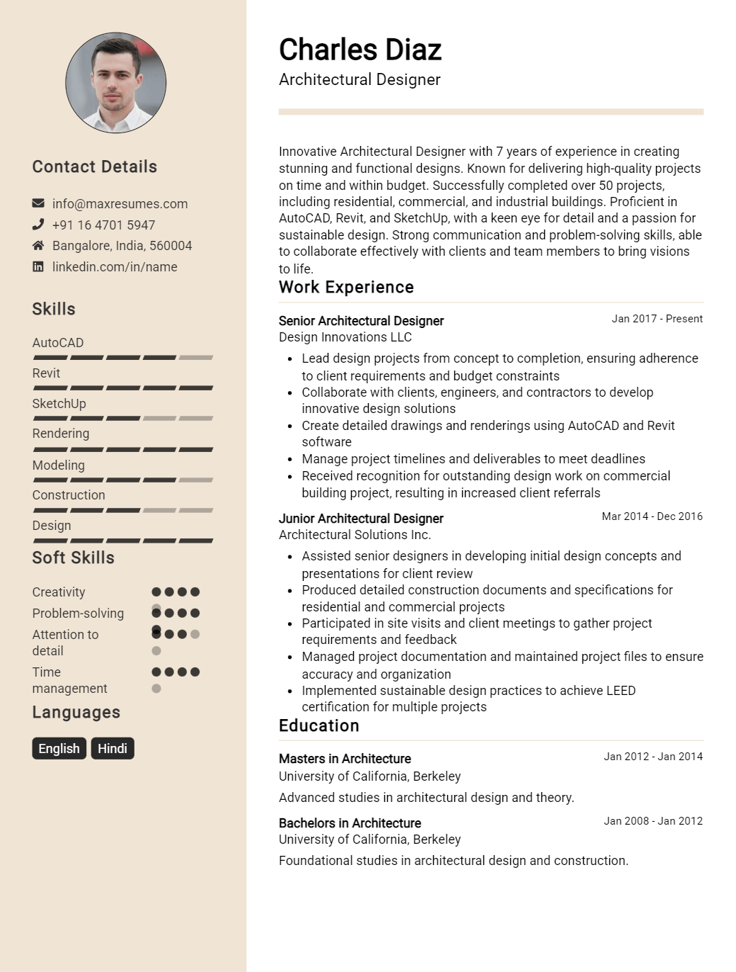 architectural-designer-resume-sample