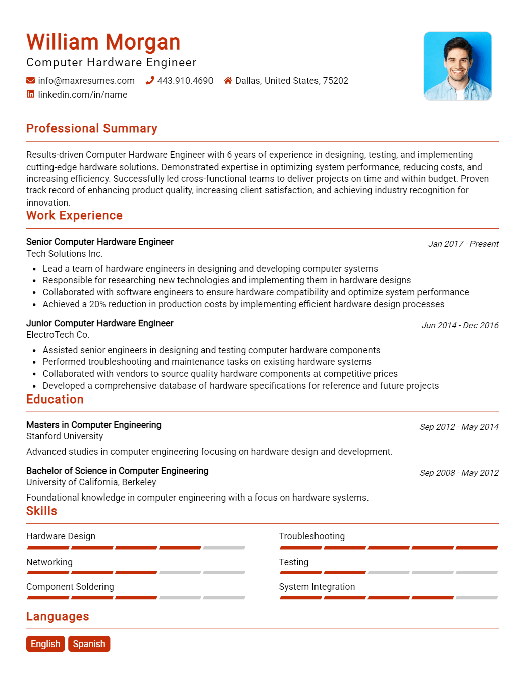 engineer-resume-sample