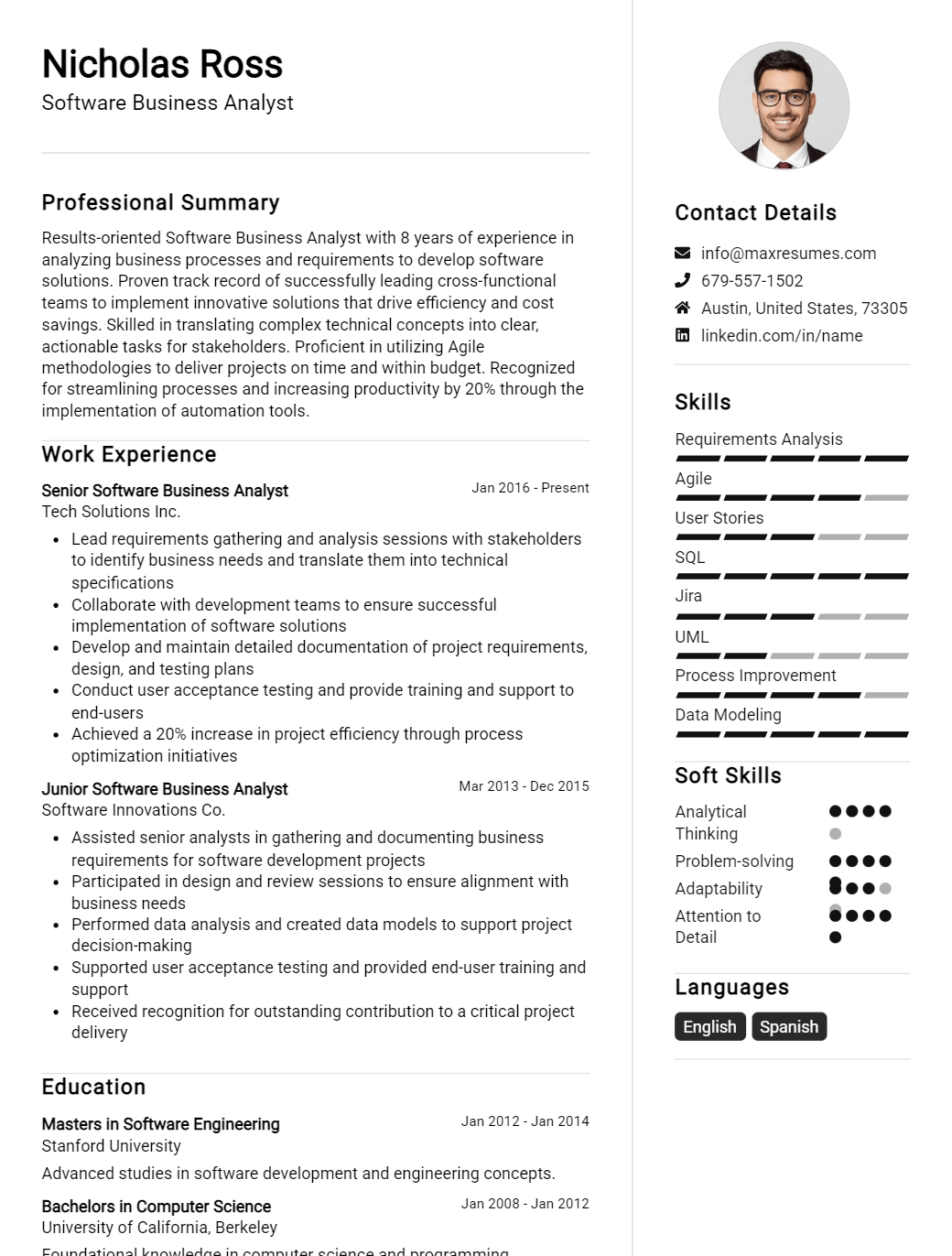 software-business-analyst-resume-sample