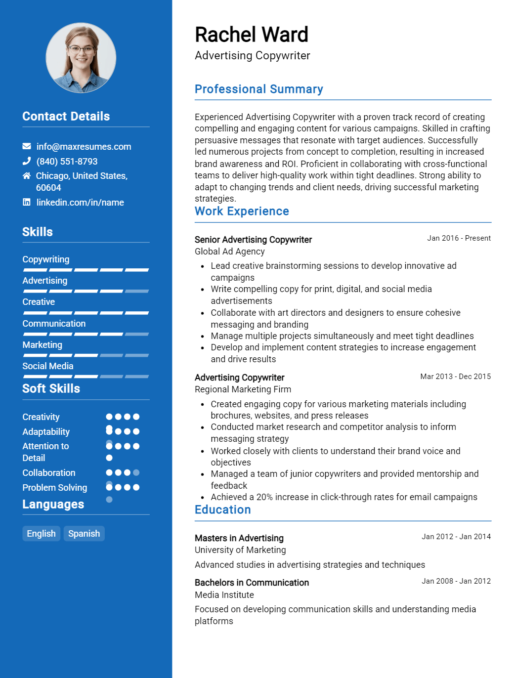 advertising-copywriter-resume-sample
