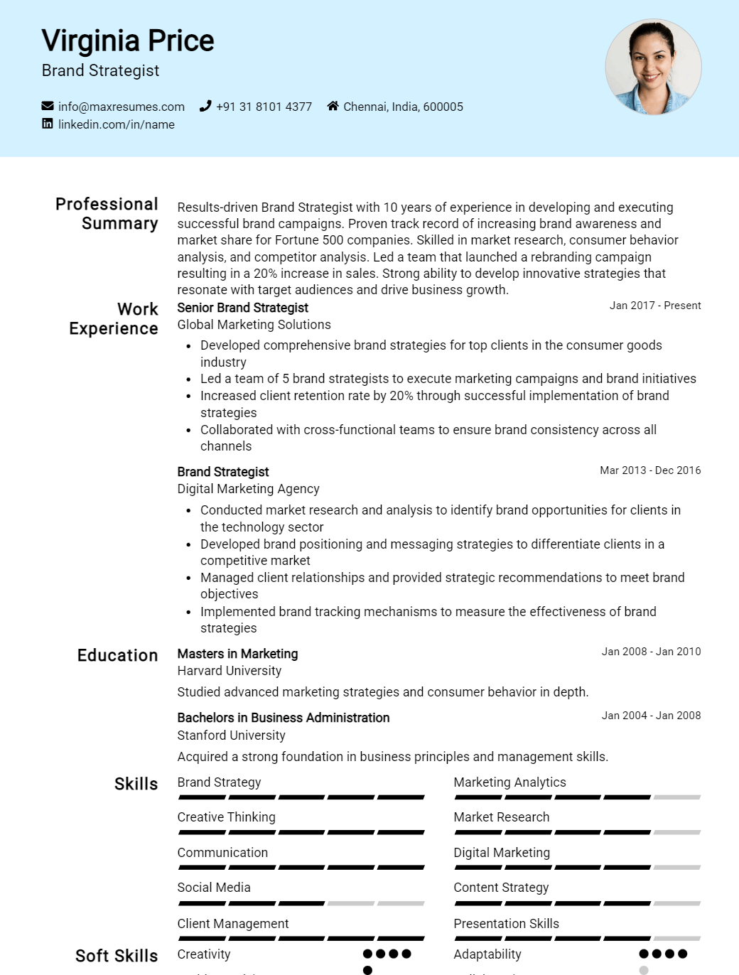brand-strategist-resume-sample