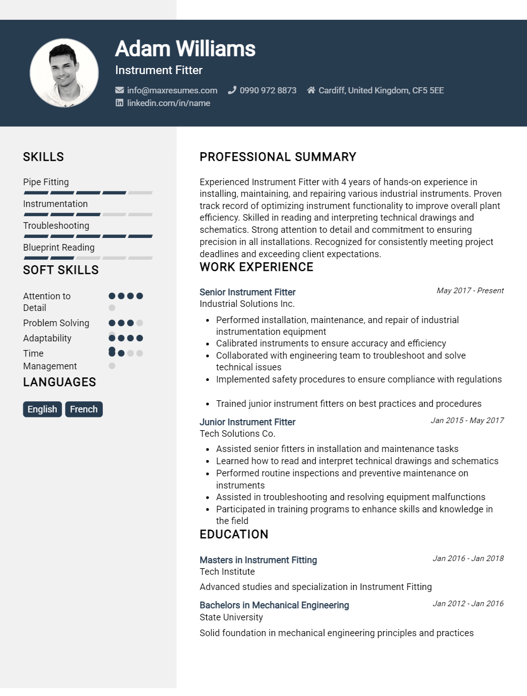 instrument-fitter-resume-sample