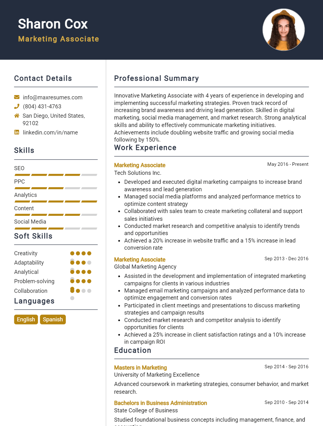 associate-resume-sample