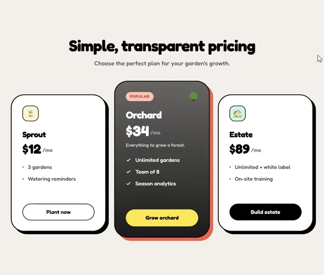 Pricing - Brutalist