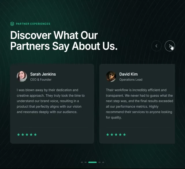 Testimonials - Pulse Slider